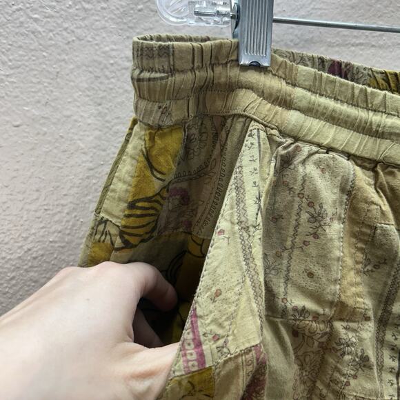 Anthropologie Jogger Pants Patchwork Hippie Boho Festival Indie Womens L Pull On - Picture 6 of 16